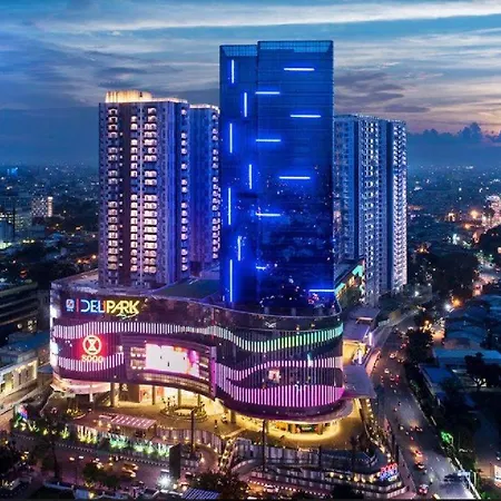 Spacious 2 King Bed Family Room 56 Sqm Podomoro Apartment Tower Liberty 21St Floor With Mall Direct Access Medan Exterior photo