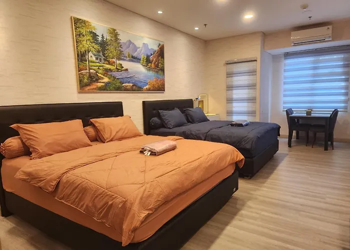 Spacious 2 King Bed Family Room 56 Sqm Podomoro Apartment Tower Liberty 21St Floor With Mall Direct Access