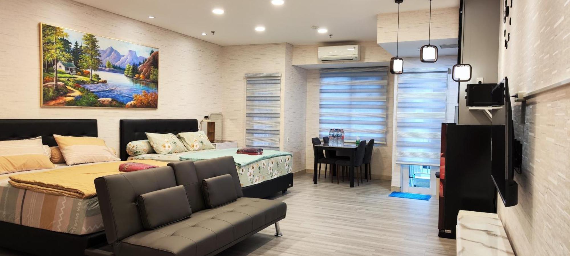Spacious 2 King Bed Family 56 Sqm Podomoro Tower Liberty 21st Floor With Mall Direct Access Apartment