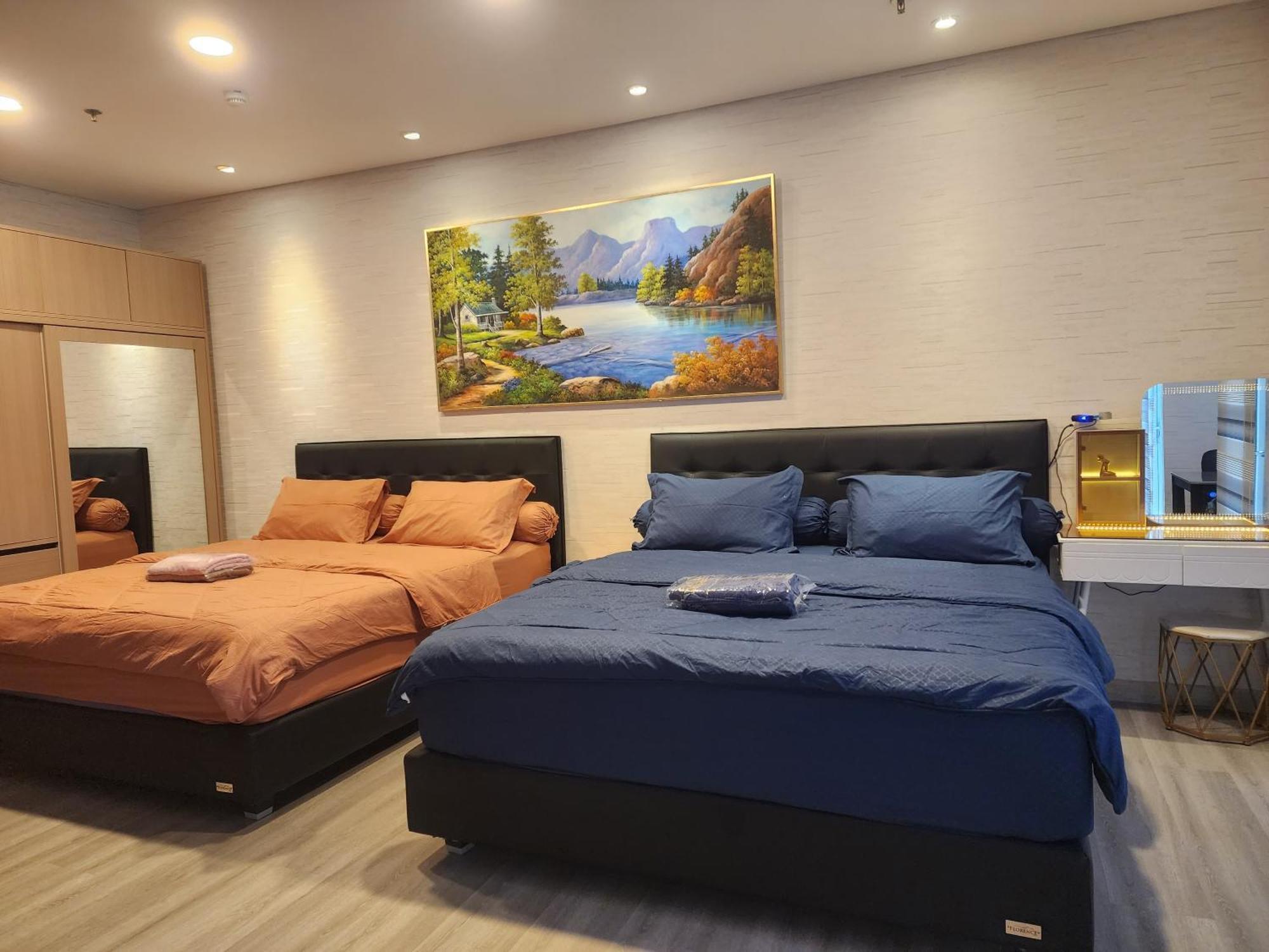 Apartment Spacious 2 King Bed Family 56 Sqm Podomoro Tower Liberty 21st Floor With Mall Direct Access *